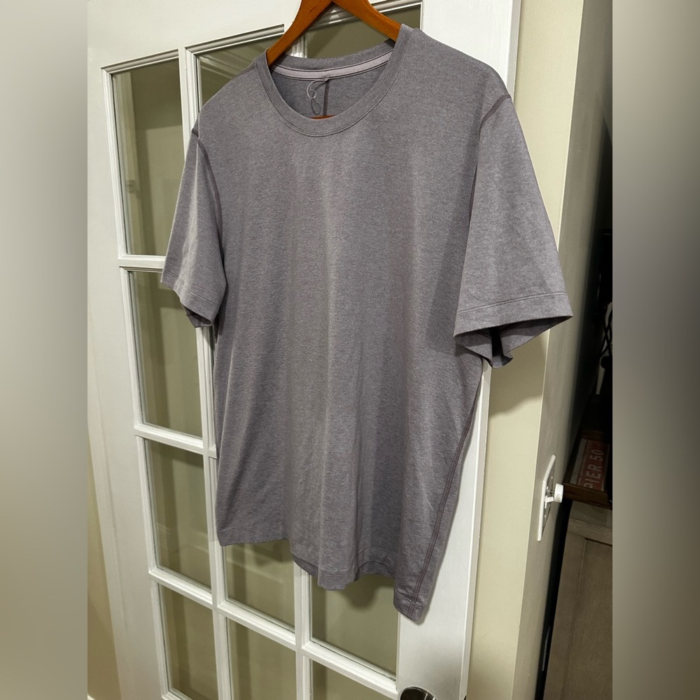 Lululemon light purple grey t shirt XL